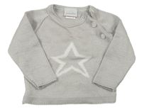 Sivý sveter s hviezdičkou Jandelion