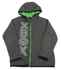 Šedá propínací mikina X-box s kapucňou George