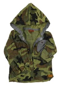 Army košilová bunda s kapucí 