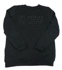 Čierna mikina s nápisom Primark