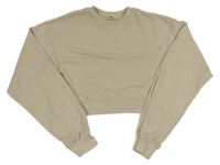 Béžová crop mikina zn. H&M