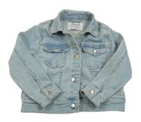 Svetlomodrá rifľová bunda s flitrami Denim Co.