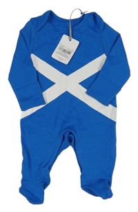 Nové - Modrý overal s potlačou Tu