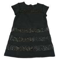 Černé šaty s flitry 