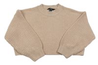 Starorůžový crop svetr New Look