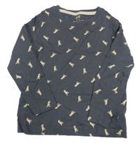 Tmavošedé triko s dinosaury H&M