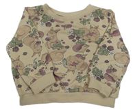 Pudrová mikina s veverkami So Cute 