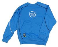 Modrá sportovní mikina s logem Saller