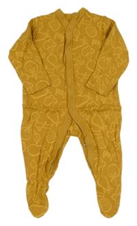 Hořčicový overal s ovocem Tu