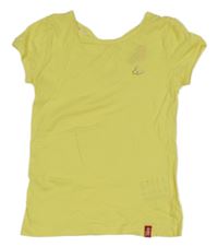 Žluté tričko se zkříženými zády Esprit 