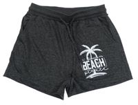 Sivé melírované kraťasy