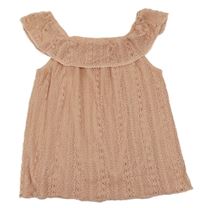 Starorůžový krajkový top s límcem Primark