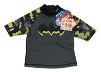 Nové - Černo-šedé UV tričko s Batmanem 