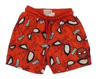 Červené plážové kraťasy so Spider-many zn. PRIMARK