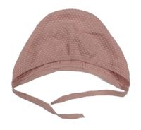 Pudrová vzorovaná úpletová zavazovací čapica Matalan