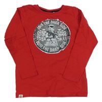 Červené triko s překlápěcími flitry se Star Wars LEGO