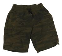 Tmavokhaki-army teplákové kraťasy PRIMARK