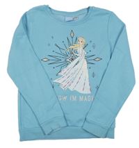 Svetlomodrá mikina s Elsou Disney