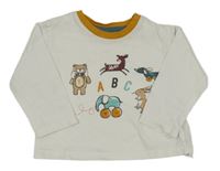 Bielo-medové tričko so zvieratkami M&S