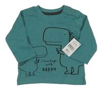 Nové - šalvějové tričko s dinosaurami Matalan