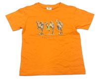 Oranžové tričko s velbloudy