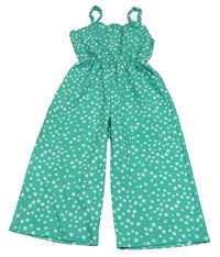 Zelený kvetovaný culottes overal Primark