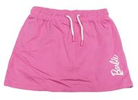 Tmavoružová tepláková sukňa s nápisem Barbie Pep&Co