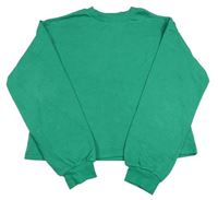 Zelená crop mikina zn. H&M