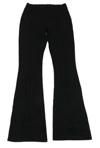 Čierne teplákové flare nohavice C&A