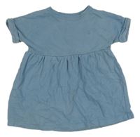 Modrošedé teplákové šaty s výšivkou John Lewis