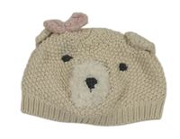 Béžová čepice - medvěď Next
