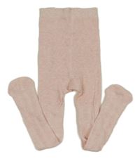 Růžové melírované vzorované punčocháče John Lewis