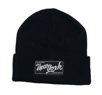 Tmavomodrá čapica s nášivkou H&M