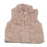 Staroružová kožušinová zateplená vesta Primark