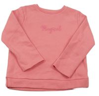 Ružová mikina s nápisom F&F