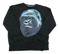 Čierna mikina s gorilou Yigga