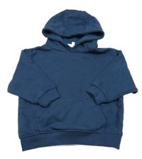 Tmavomodrá mikina s kapucňou