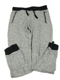 Šedé melírované tepláky Pocopiano