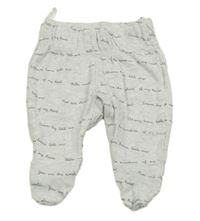 Světlešedé melírované polodupky s nápisy C&A