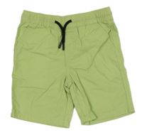 Zelené plátěné kraťasy Primark