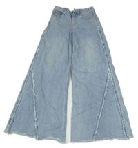 Světlemodré super široké rifle H&M