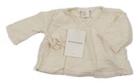 Nové - Krémové mušelínové zavinovací tričko H&M