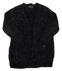 Čierny žinylkový cardigan Primark