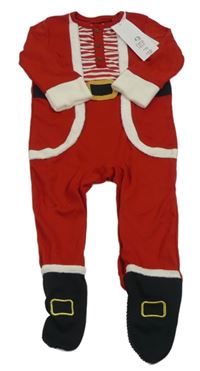 Nové - červeno-černo-bílý overal - Santa F&F