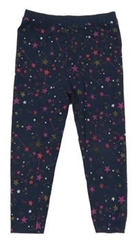 Tmavomodré legíny s hvězdičkami Tu