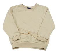 Smotanová mikina s volánikom Lupilu