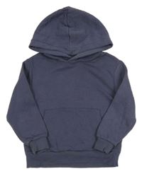 Tmavomodrá mikina s kapucňou H&M