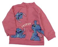 Ružová mikina so Stitchem Primark
