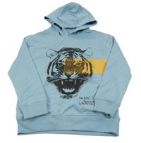Světlemodrá mikina s tygrem a kapucí C&A