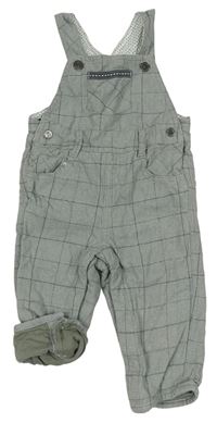 Sivé kockované na traké podšité nohavice Chicco